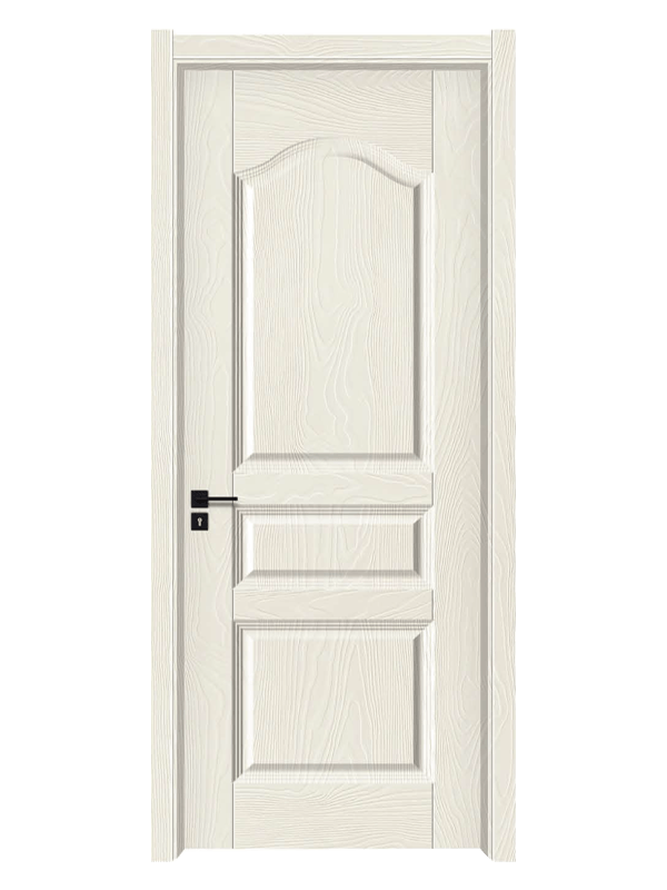 LH-6005 3Panel Melamine Door Skin Warm White Wooden Grain