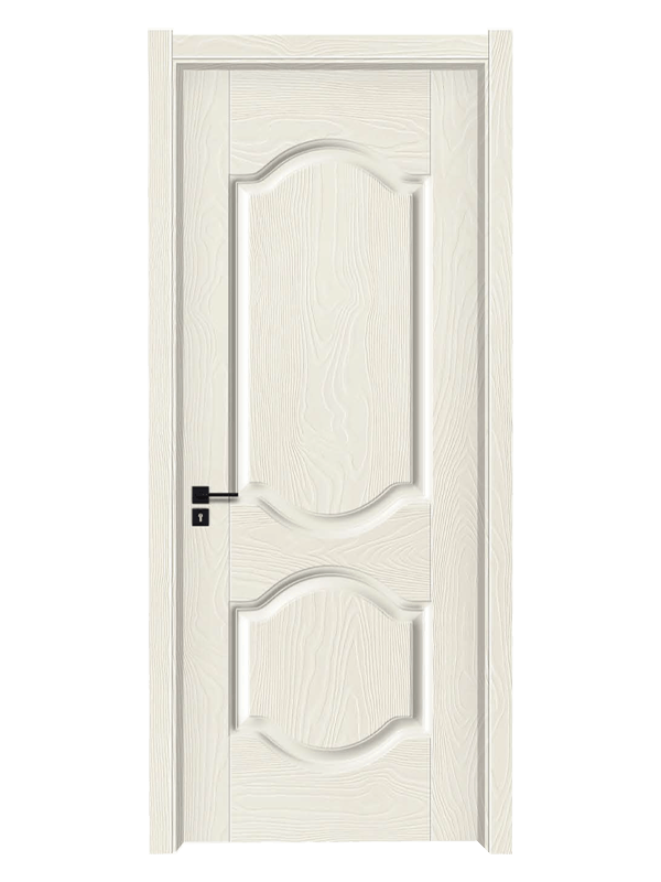 LH-6008 Warm White 2Panel Fashion Design Melamine Door Skin 