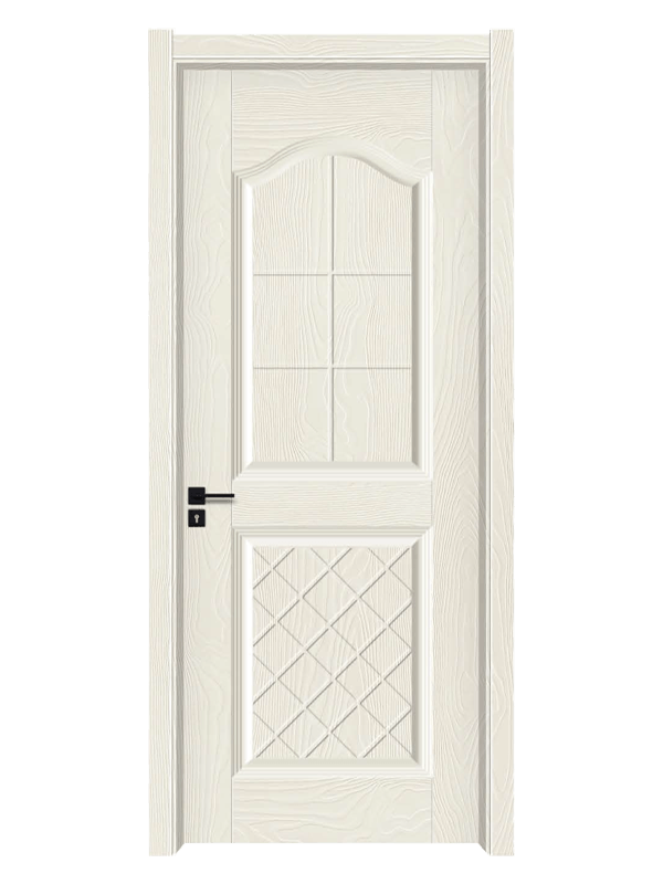 LH-6010 Carved Design Melamine Door Skin Warm White