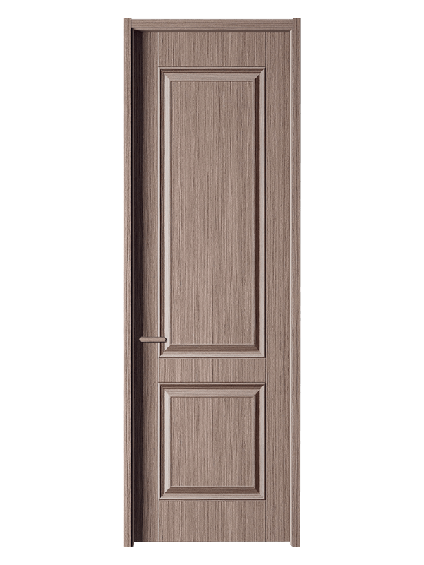 LH-612 Wooden Grain Design 2 Panel Door Melamine Skin