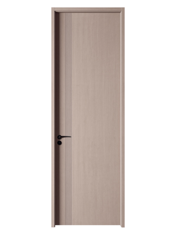 LH-7771 Simple Brown Hotel Interior Melamine Door Skin 