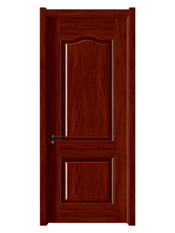 LH-7813 HDF Red Wooden Panel Grain Melamine Door 