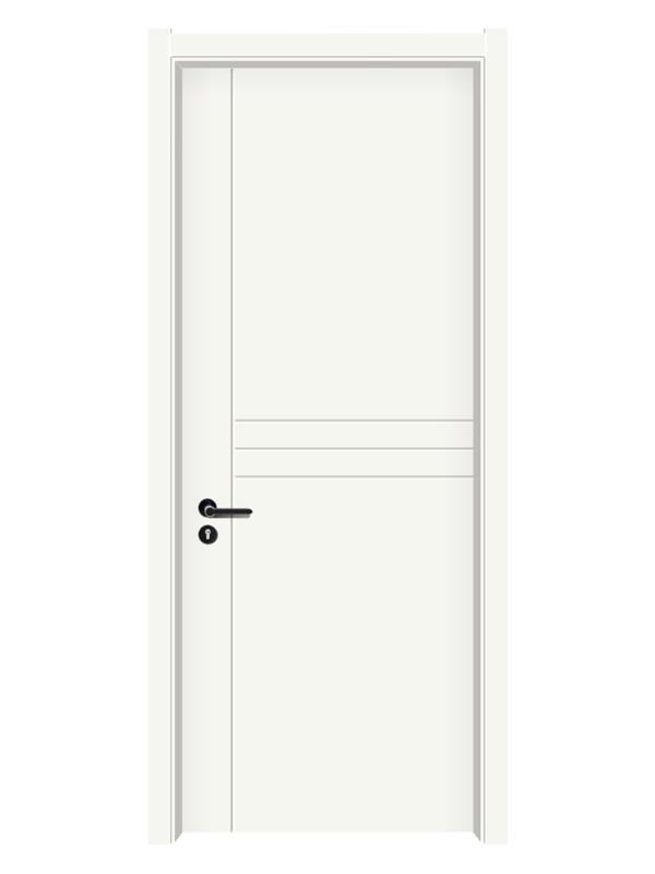 LH-9027 Classical Melamine Warm White Door Wooden Panel 